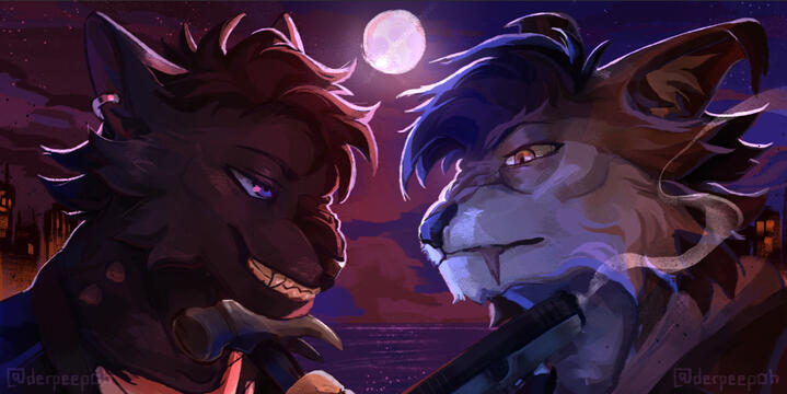 Painted Headshot (x2)