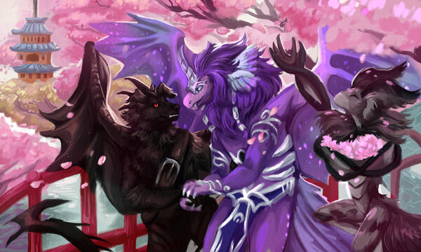 Painted Scene (3 Characters)